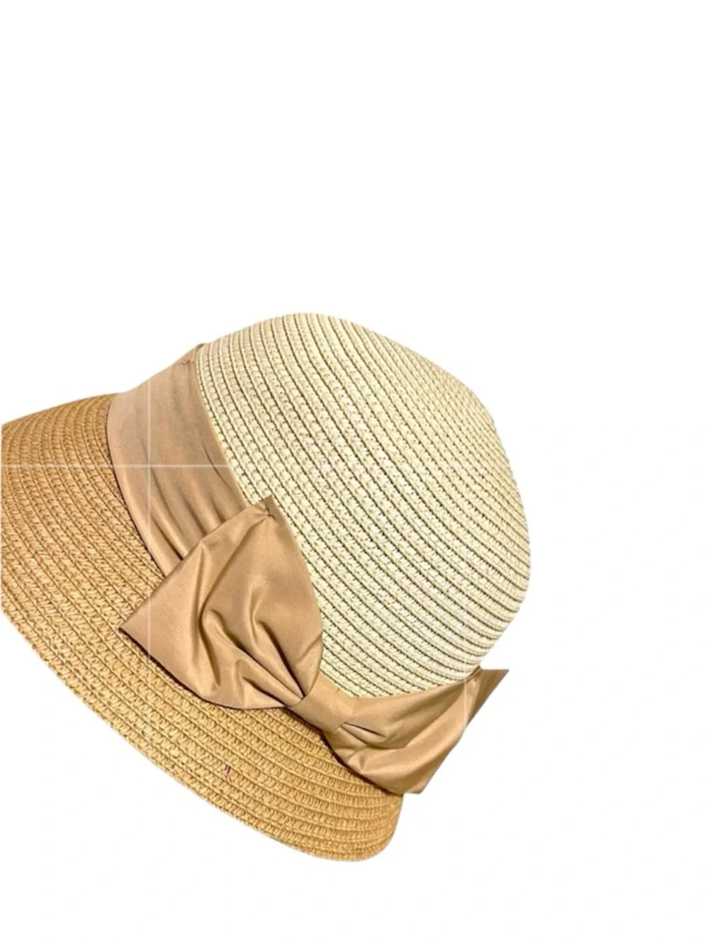 Packable Versatile Wide Rimmed Straw Hat with Vintage Look